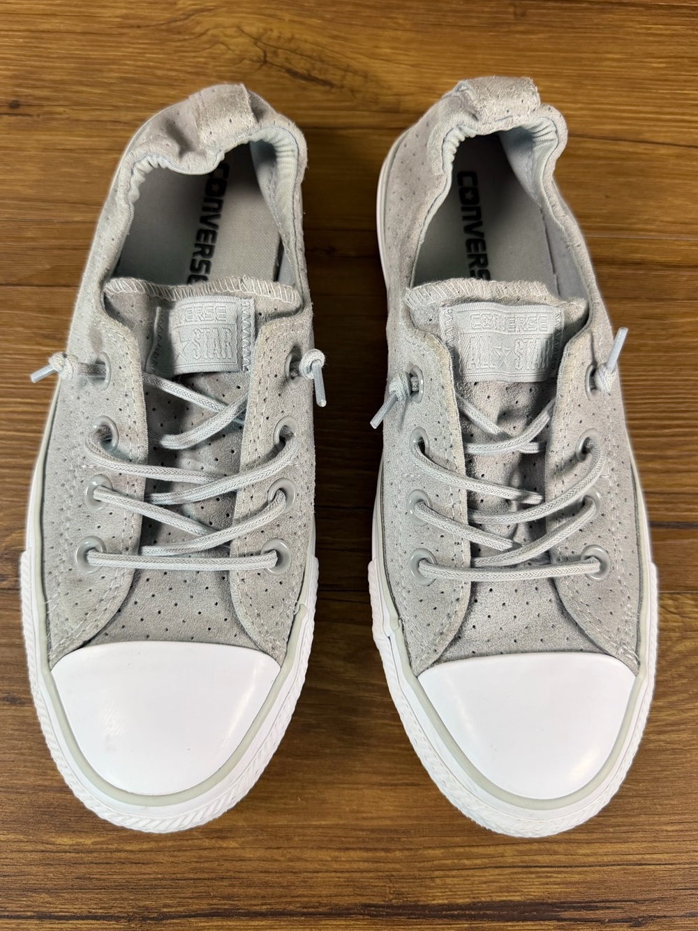 CONVERSE ‘Shoreline’ Suede Perforated Sneakers Women’s Size 8 Shoes - Picture 1 of 10
